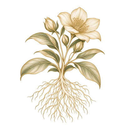 Flowering plant with roots — Integrate